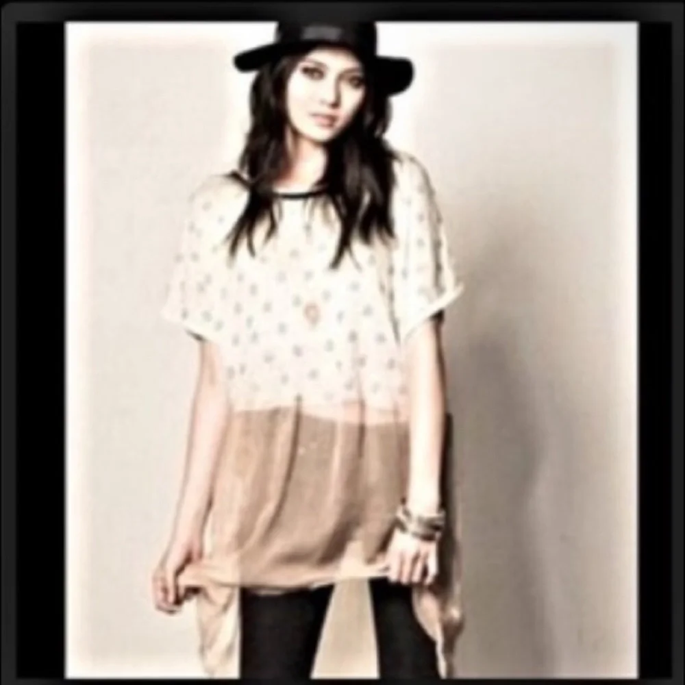Free People Diamond Dip Dye Tunic - Picture 3 of 12
